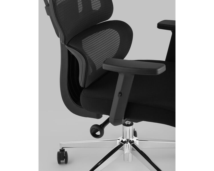Купить Кресло офисное TopChairs Techno черный, Цвет: черный, фото 7