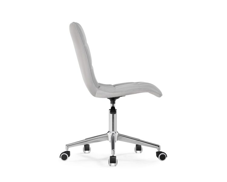Купить Компьютерное кресло Квадро светло-серое / хром, Цвет: серый, фото 2