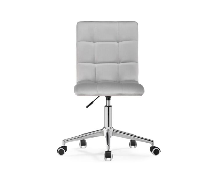 Купить Компьютерное кресло Квадро светло-серое / хром, Цвет: серый, фото 3