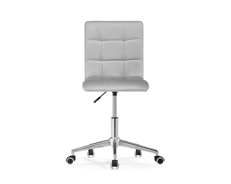 Купить Компьютерное кресло Квадро светло-серое / хром, Цвет: серый, фото 4