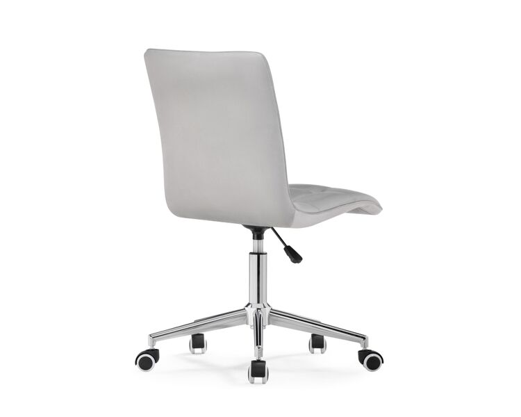 Купить Компьютерное кресло Квадро светло-серое / хром, Цвет: серый, фото 5