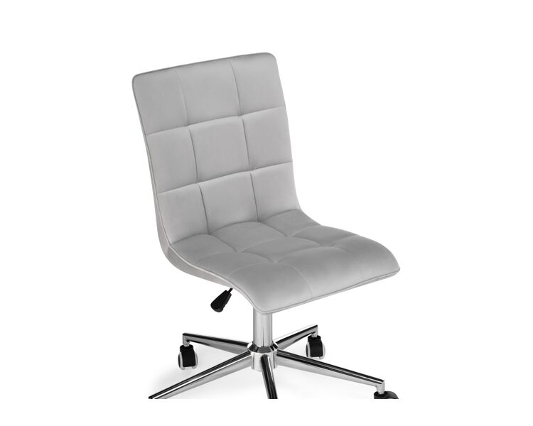 Купить Компьютерное кресло Квадро светло-серое / хром, Цвет: серый, фото 6