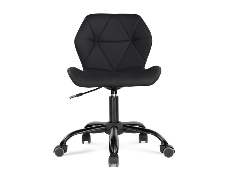 Купить Компьютерное кресло Вальд экокожа черное, Цвет: черный, фото 2