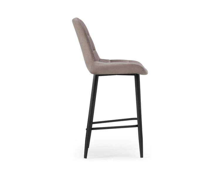 Купить Барный стул Алст велюр латте / черный, Цвет: коричневый-1, фото 3