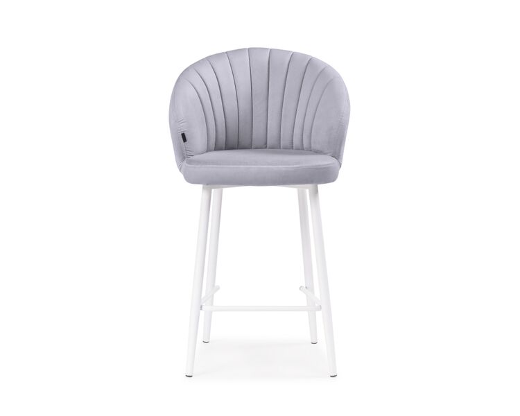 Купить Барный стул Полубарный стул Бэнбу velutto 49 / белый, Цвет: серый-1, фото 2