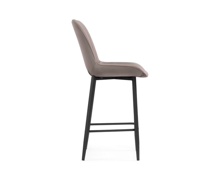Купить Барный стул Седа велюр латте / черный, Цвет: коричневый, фото 3