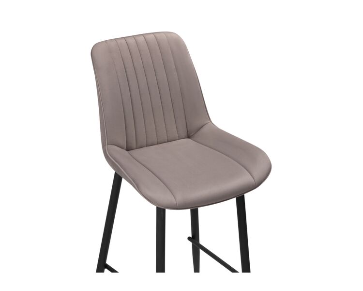 Купить Барный стул Седа велюр латте / черный, Цвет: коричневый, фото 5