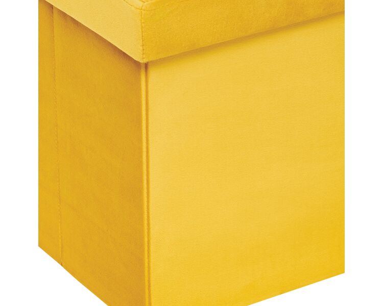 Купить Пуф Leset Плуто складной с крышкой, велюр Желтый, Цвет: желтый, фото 6