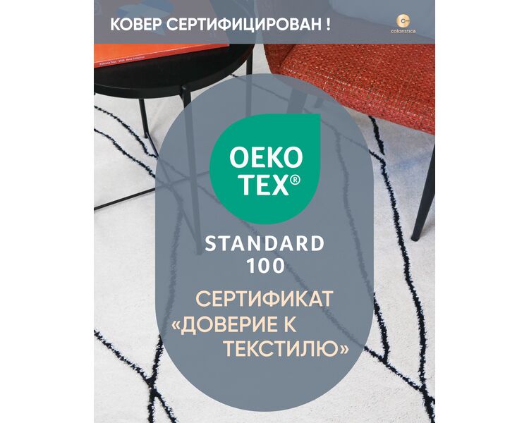 Купить Турецкий ковер BERBER BONE/BLACK, Варианты размера: 160 x 230, фото 7