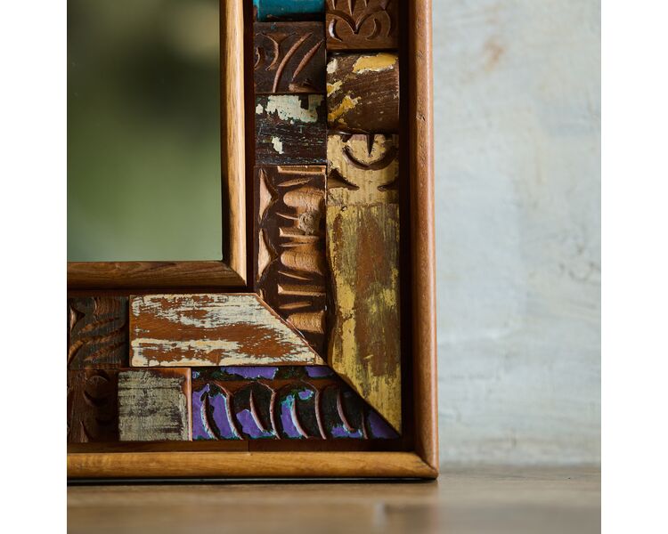 Купить Деревянное зеркало, САРИКА 4, Цвет: натуральный, фото 4