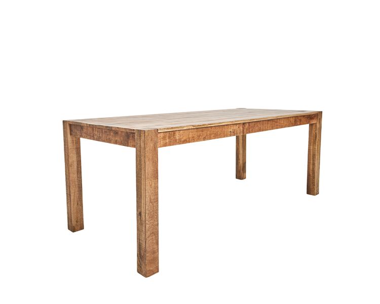 Купить Обеденный стол из массива, СУНДАР, 2 метра, Варианты цвета: натуральный, Варианты размера: 200х90х76