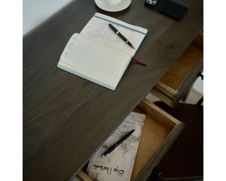 Купить Письменный стол из массива, ПАТР ГРЭЙ, Варианты цвета: серый, Варианты размера: , фото 4