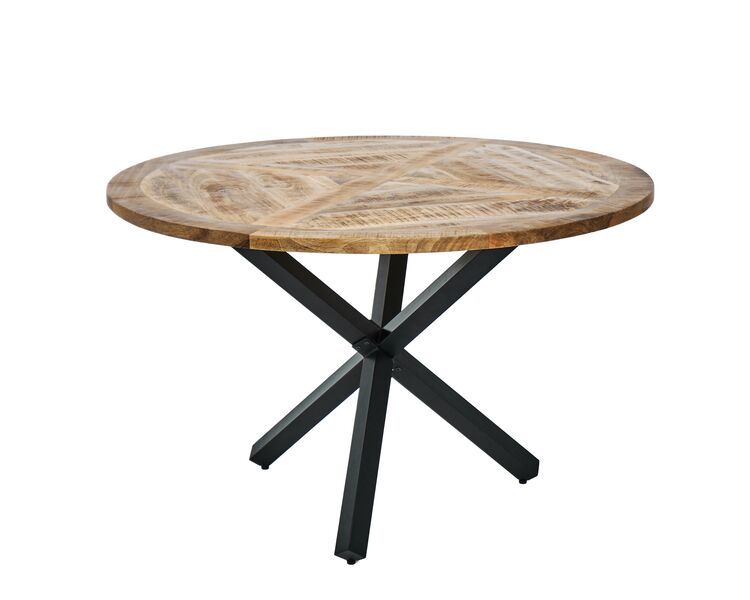 Купить Обеденный стол из массива, АГВИД, круглый, Варианты цвета: натуральный, Варианты размера: 