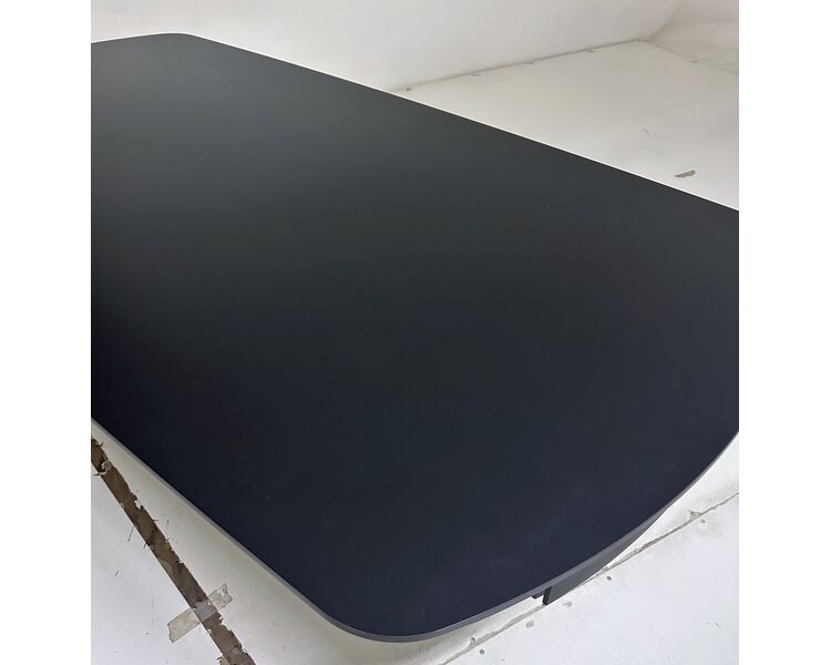 Купить Стол DESIO 180 PURE BLACK SOLID CERAMIC Черный мрамор матовый, керамика/Черный каркас, Варианты цвета: черный мрамор, Варианты размера: , фото 3