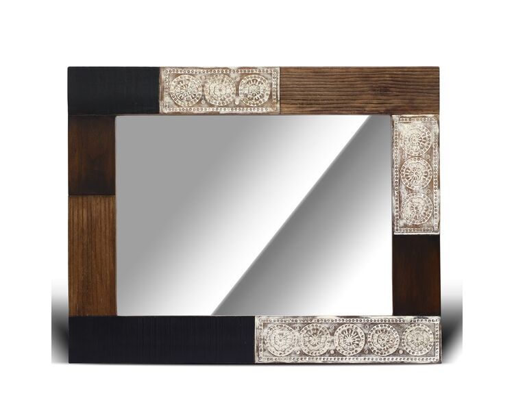 Купить Зеркало в деревянной раме, ШАНТИ, Цвет: коричневый, фото 2