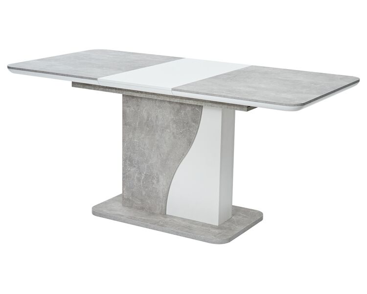 Купить Стол SIRIUS 120 Бетон/ Белый, Варианты цвета: бетон, Варианты размера: 