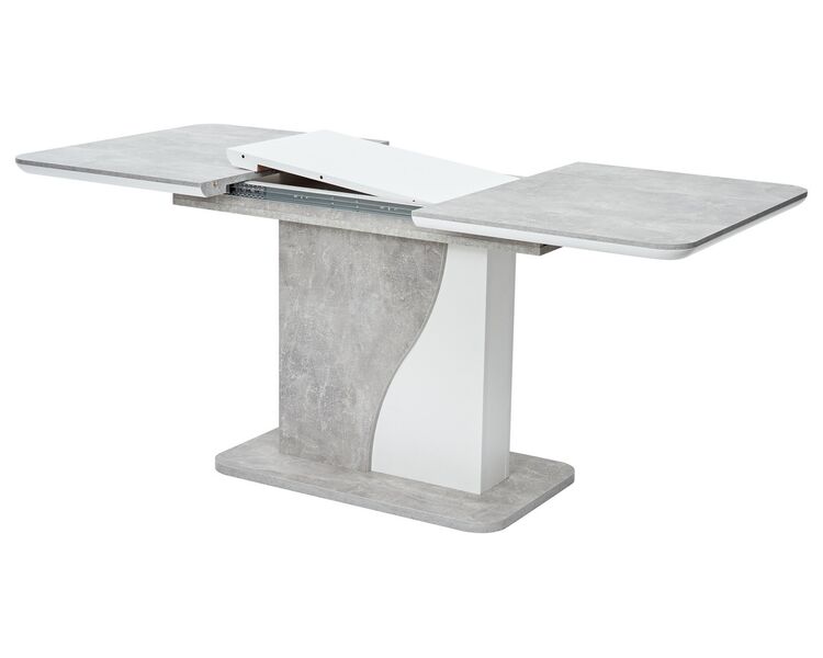 Купить Стол SIRIUS 120 Бетон/ Белый, Варианты цвета: бетон, Варианты размера: , фото 3