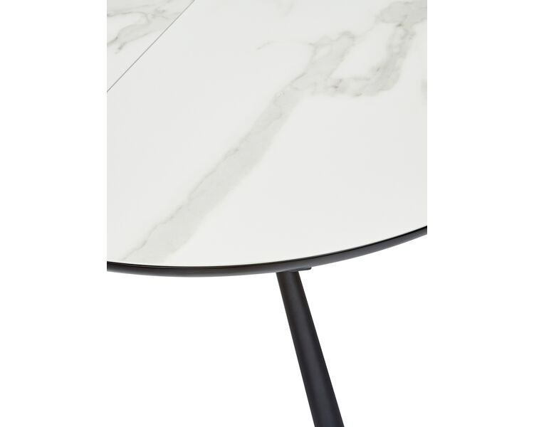 Купить Стол VOLAND BIANCO TL-45 испанская керамика/ BLACK "белый мрамор" , Варианты цвета: белый мрамор, Варианты размера: , фото 2