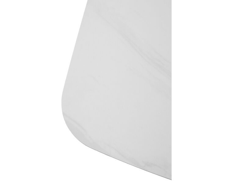 Купить Стол MATERA 160 MARBLES KL-99 Белый мрамор матовый, итальянская керамика/ черный каркас, Варианты цвета: белый мрамор, Варианты размера: , фото 6