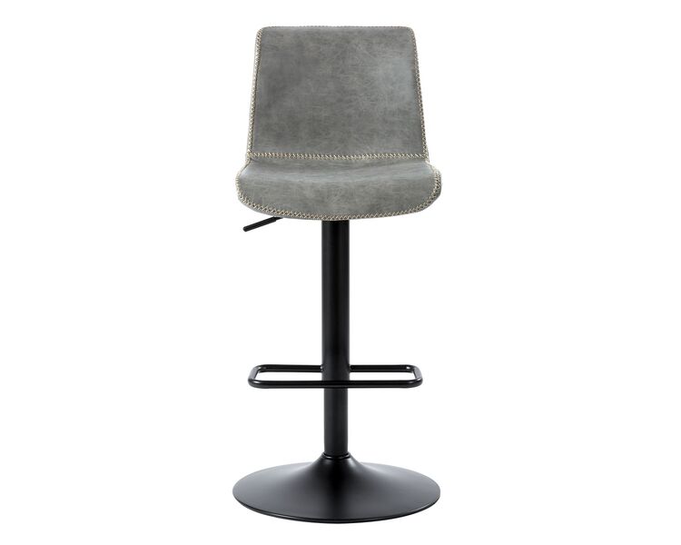 Купить Барный стул NEVADA Vintage Ash C-136 винтажный пепельный Экокожа Пепельный/Чёрный, Цвет: серый, фото 2