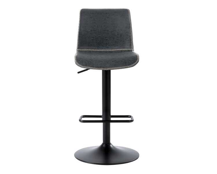 Купить Барный стул NEVADA Vintage Black C-135 винтажный черный Экокожа Черный/Чёрный, Цвет: черный, фото 2