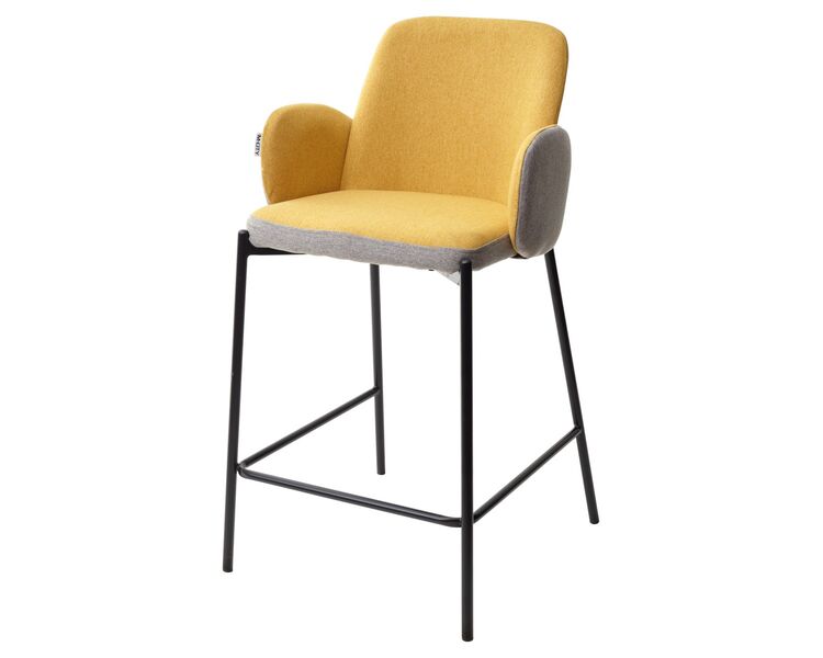 Купить Полубарный стул NYX VF106 желтый VF120 серый Ткань Желтый/Чёрный, Цвет: желтый