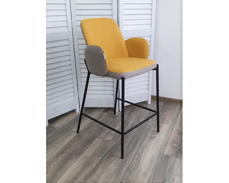 Купить Полубарный стул NYX VF106 желтый VF120 серый Ткань Желтый/Чёрный, Цвет: желтый, фото 2