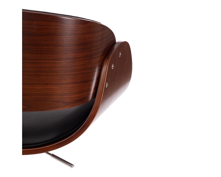Купить Барный стул вращающийся LANDO (mod.4036) экокожа черный, Цвет: коричневый, фото 9