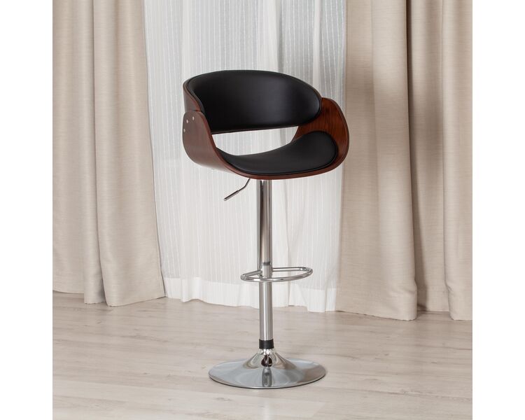 Купить Барный стул вращающийся LANDO (mod.4036) экокожа черный, Цвет: коричневый, фото 12