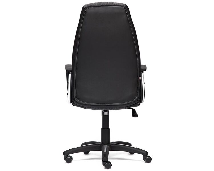Купить Компьютерное кресло INTER кож/зам/ткань, черный/серый/серый, 36-6/207/14 черный/черный, Цвет: черный/серый, фото 4