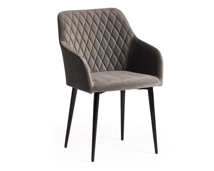 Купить Компьютерное кресло BREMO (mod. 708) ткань/металл, 58х55х83 см, высота до сиденья 48 см, серый barkhat 26/черный серый/черный, Цвет: серый