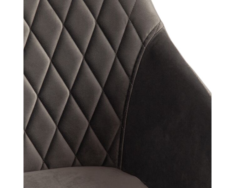 Купить Компьютерное кресло BREMO (mod. 708) ткань/металл, 58х55х83 см, высота до сиденья 48 см, серый barkhat 26/черный серый/черный, Цвет: серый, фото 8