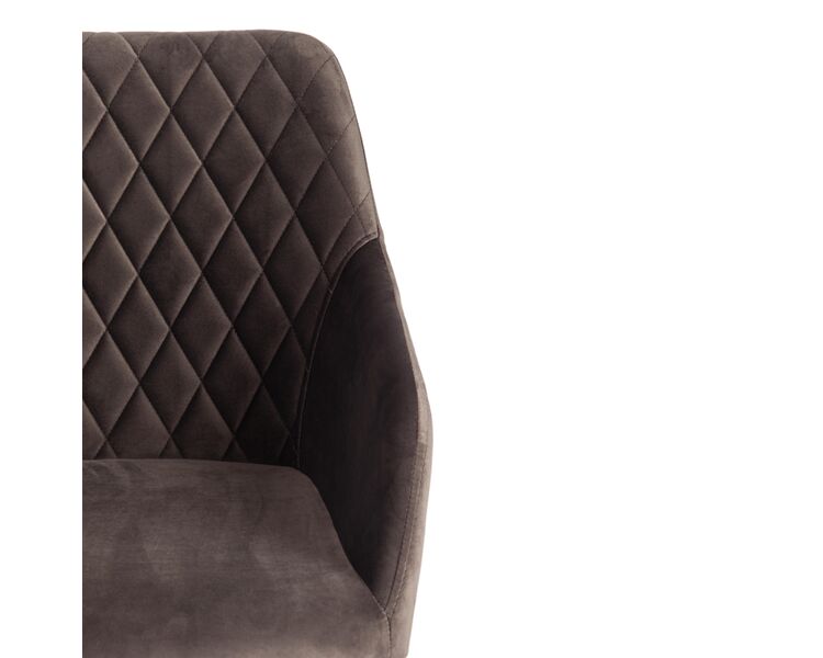 Купить Компьютерное кресло BREMO (mod. 708) ткань/металл, 58х55х83 см, высота до сиденья 48 см, темно-серый barkhat 14/черный темно-серый/черный, Цвет: темный, фото 5