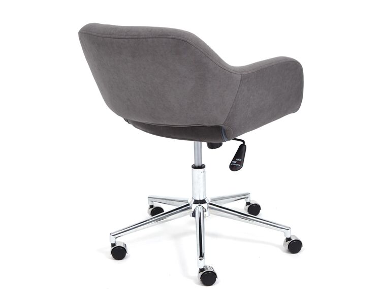 Купить Компьютерное кресло MODENA хром флок , серый, 29 серый/хромированный металл, Цвет: серый, фото 3