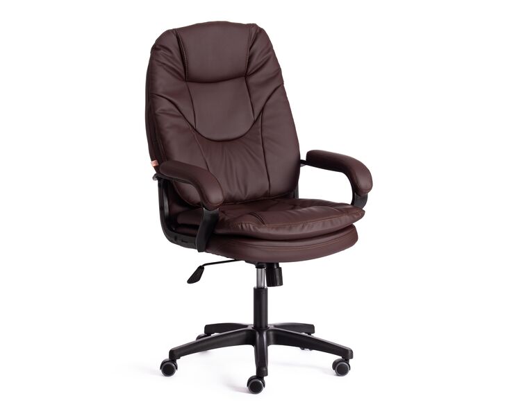 Купить Компьютерное кресло COMFORT LT (22) кож/зам, коричневый, 36-36 коричневый/черный, Цвет: матовый коричневый