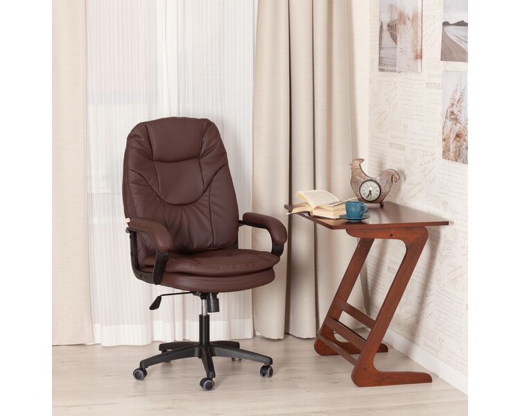 Купить Компьютерное кресло COMFORT LT (22) кож/зам, коричневый, 36-36 коричневый/черный, Цвет: матовый коричневый, фото 17