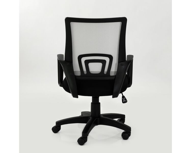 Купить Кресло Barneo K-695 черная ткань, серая сетка, газлифт 3кл серый/черный, Цвет: серый, фото 4