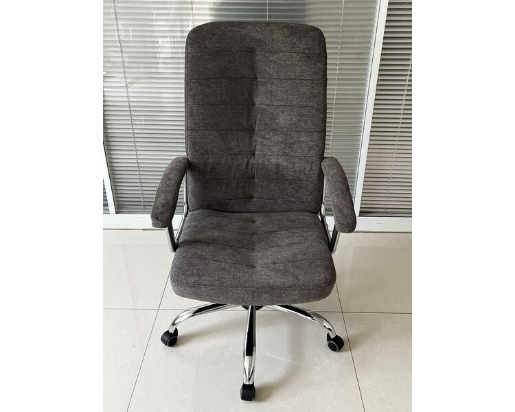 Купить Кресло Barneo K-547 серая ткань серый/металл, Цвет: серый, фото 5
