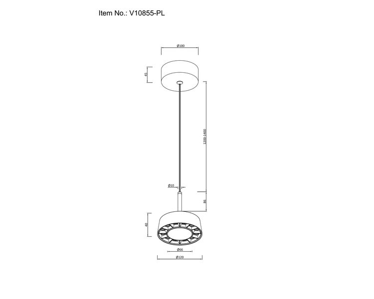 Купить Светильник подвесной светодиодный Moderli V10855-PL Luma, Модель: V10855-PL, фото 7