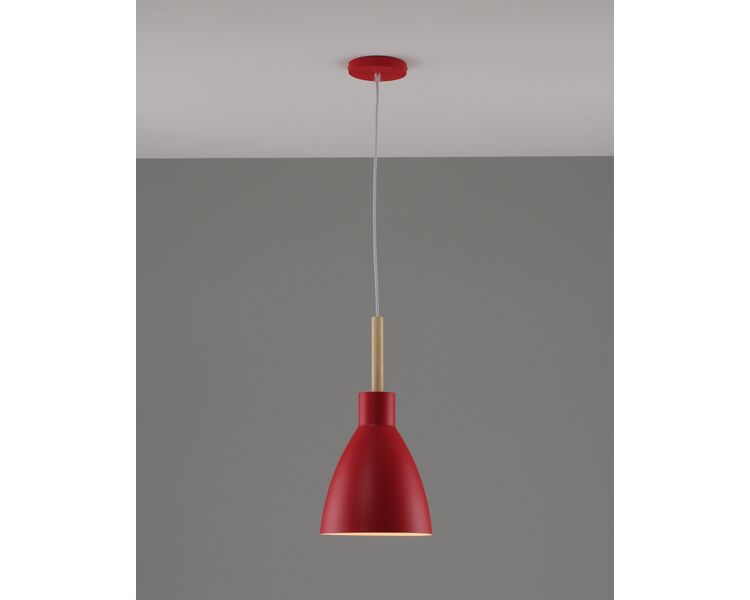 Купить Подвесной светильник Moderli V1282-1P Toni 1*E27*60W, Варианты цвета: красный, фото 4