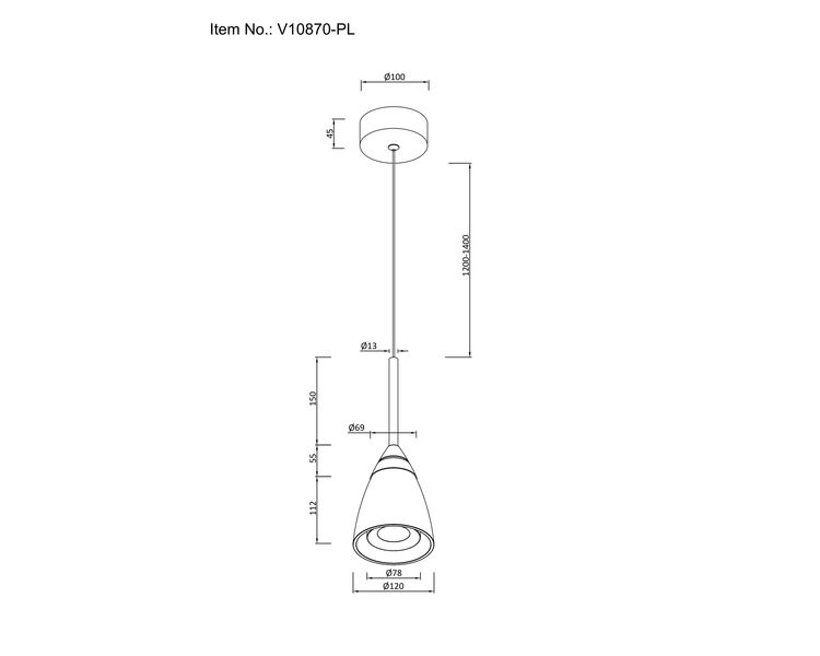 Купить Светильник подвесной светодиодный Moderli V10870-PL Leina, Модель: V10870-PL, фото 6