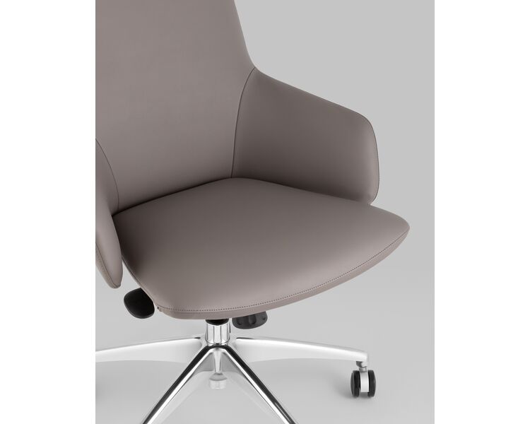 Купить Кресло офисное TopChairs Bow серый, Цвет: серый, фото 7