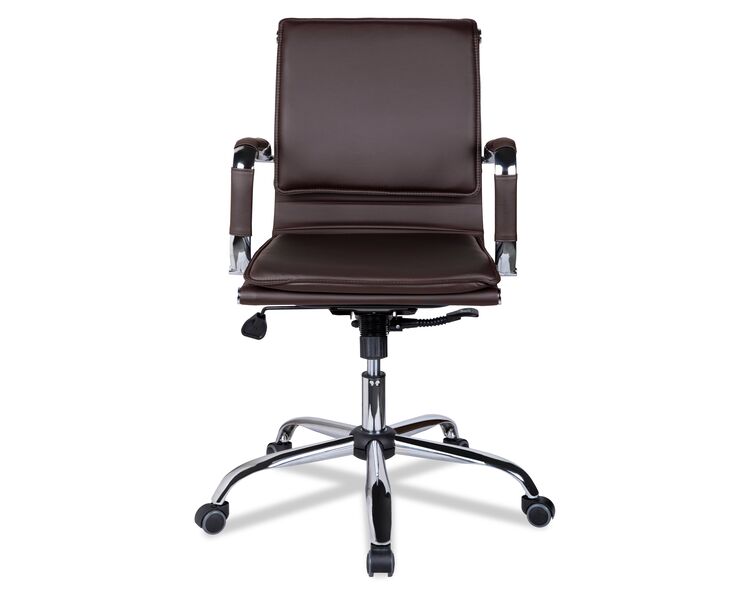 Купить Кресло компьютерное CLG-617 LXH-B коричневый, хром, Цвет: коричневый/хром, фото 2