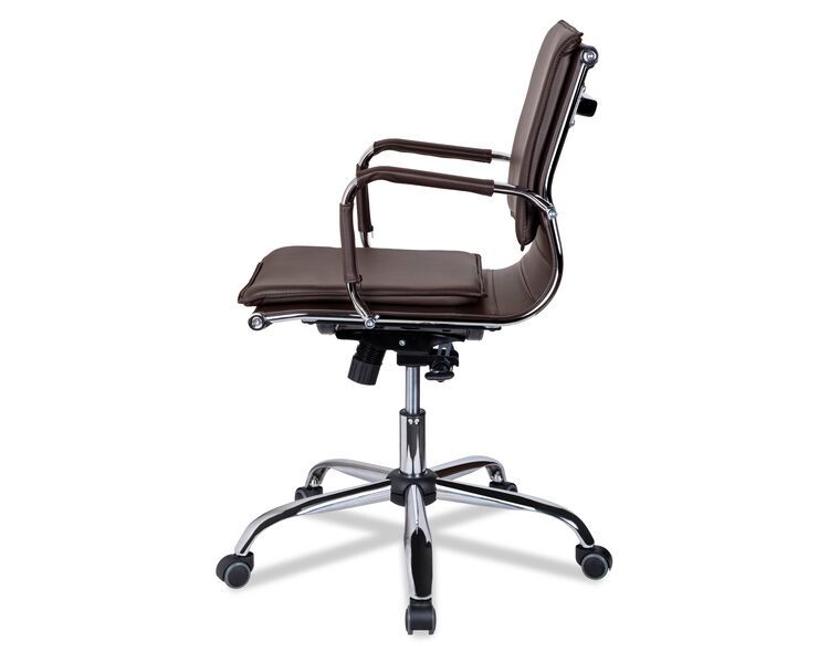 Купить Кресло компьютерное CLG-617 LXH-B коричневый, хром, Цвет: коричневый/хром, фото 3