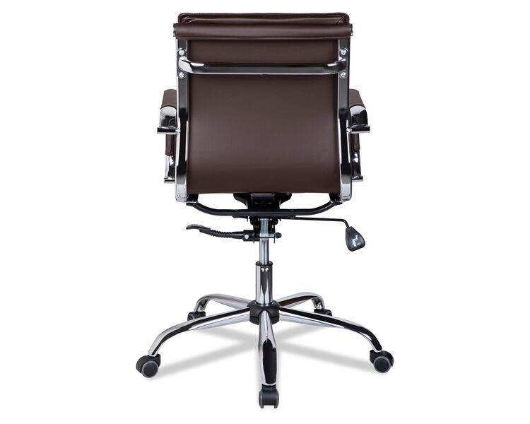 Купить Кресло компьютерное CLG-617 LXH-B коричневый, хром, Цвет: коричневый/хром, фото 4
