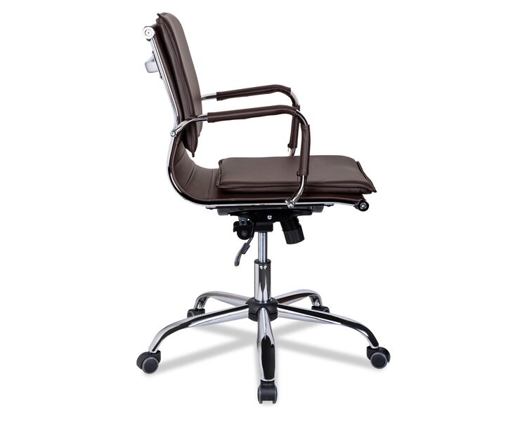 Купить Кресло компьютерное CLG-617 LXH-B коричневый, хром, Цвет: коричневый/хром, фото 5