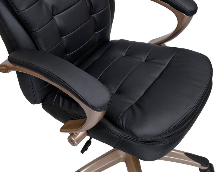 Купить Кресло офисное LMR-106B черный, кремовый, Цвет: черный/золотой, фото 7