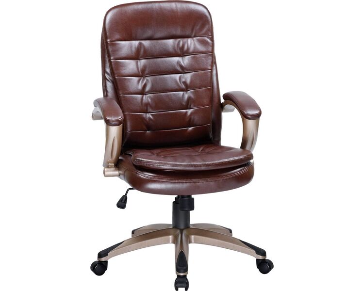 Купить Кресло офисное LMR-106B коричневый, Цвет: коричневый/золотой