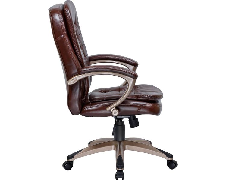 Купить Кресло офисное LMR-106B коричневый, Цвет: коричневый/золотой, фото 4