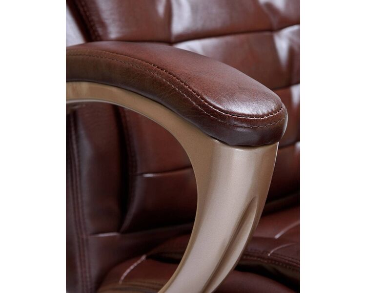Купить Кресло офисное LMR-106B коричневый, Цвет: коричневый/золотой, фото 8